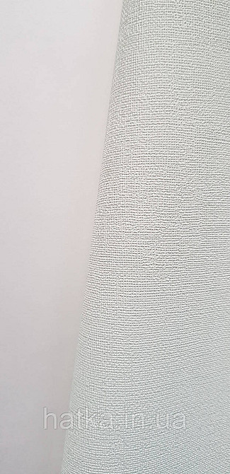 Шпалери вінілові на флізеліні гарячого тиснення DUKA Selective 1.06x10 однотонні під тканину льон матові світло бірюзові 32451 Київ - фото 3