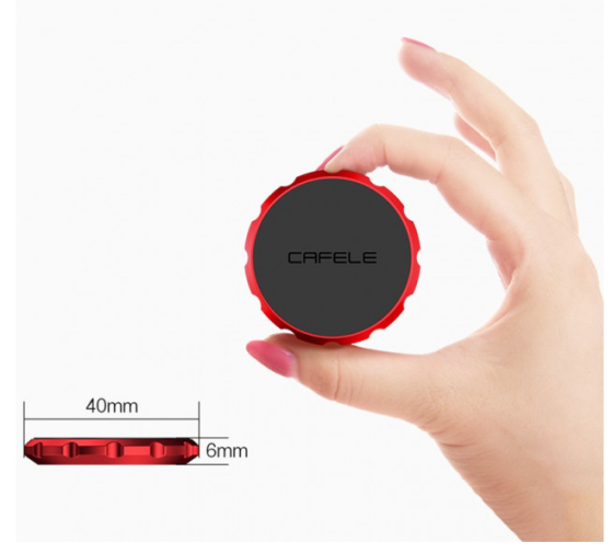 Автотримач для телефона магнітний Cafele Lite Magnetic Black Київ