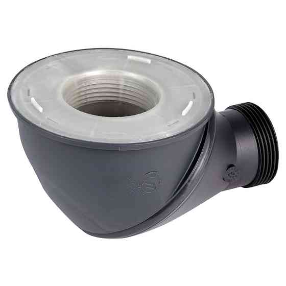 Сифон для душового піддона James Ø 90 мм з адаптером Ø 40/50 мм WIRQUIN (9544400) Київ