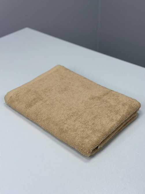Полотенце однотонное Ideal Textile 70х140 см 400 г/м2 (56860923) Бежевий Черновцы - изображение 2