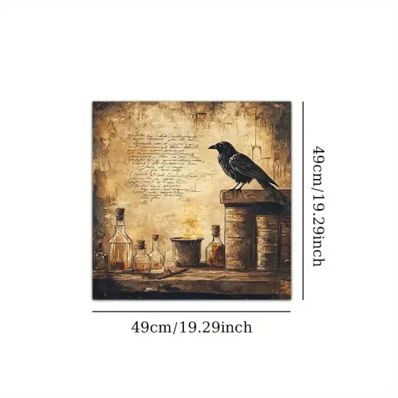 Скатертина для Таро та ритуалів 49×49 см – готичний декор, атрибутика для магії, кристалів і фотосесій Київ