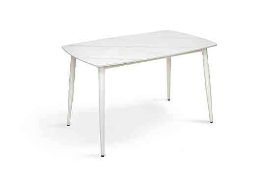 Стіл КИПАРИС 120*80, білий/ білий мармур Київ