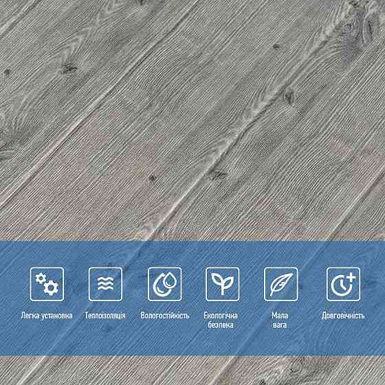 Декоративна самоклеюча 3D панель Графітове дерево Київ