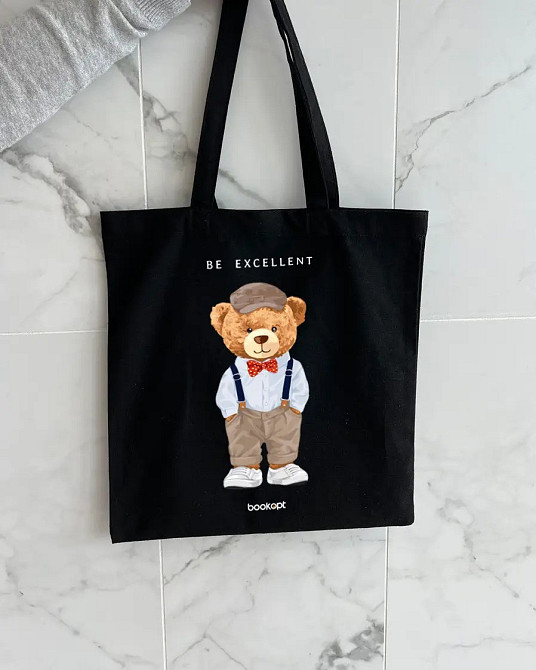 Екошопер BookOpt ВК4057 Teddy Bear (Be Excellent) чорний Киев - изображение 5