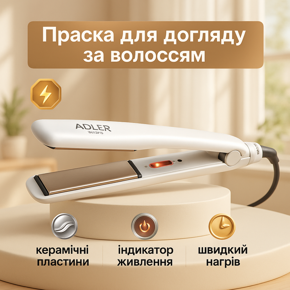 Випрямляч для волосся ADLER AD-2317 KW-57 Львів - фото 13