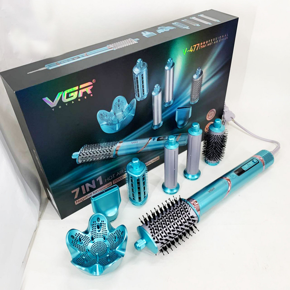 Фен расческа фен с насадками VGR, Воздушный стайлер для волос Женский для волос EZ-86 Львов - изображение 2
