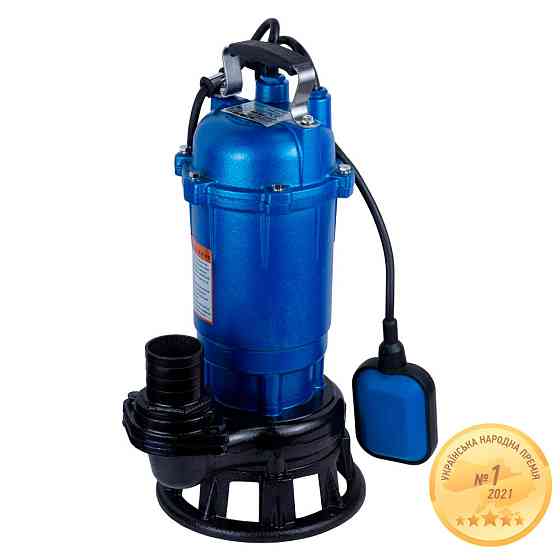 Насос канализационный 1.1кВт Hmax 14м Qmax 340л/мин с ножом AQUATICA mid (773392) Киев