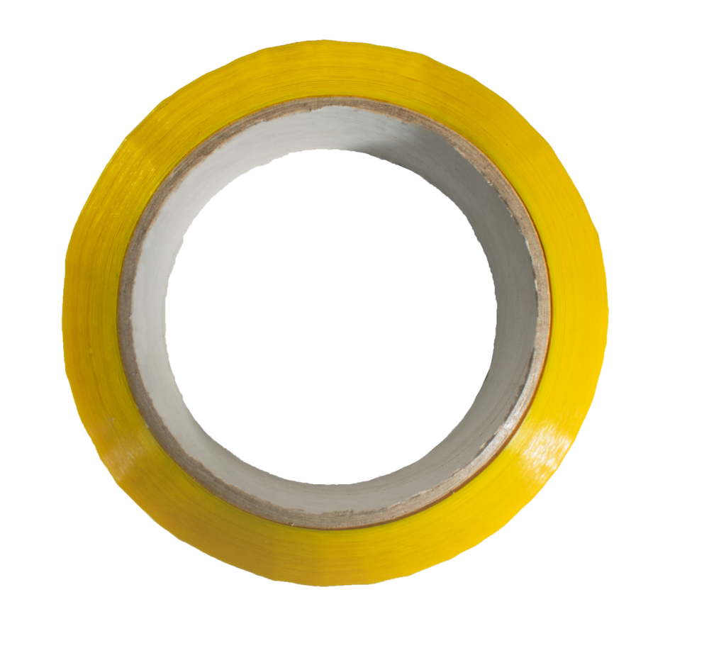 Скотч упаковочный 45мкм 45мм*100м желтый, клейкая лента Днепр - изображение 3