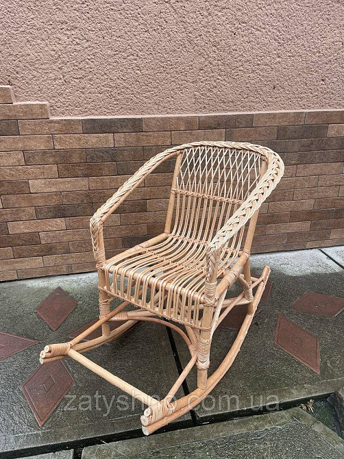 Дитяче крісло гойдалка плетена Київ - фото 3