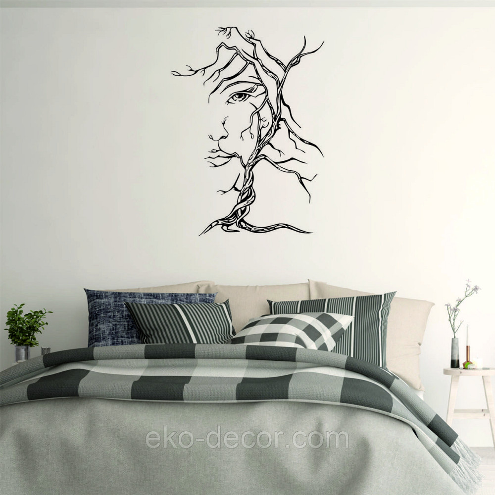 Декоративное настенное Панно «Дерево лицо» Декор на стену 70*51 см, Черный Киев - изображение 5