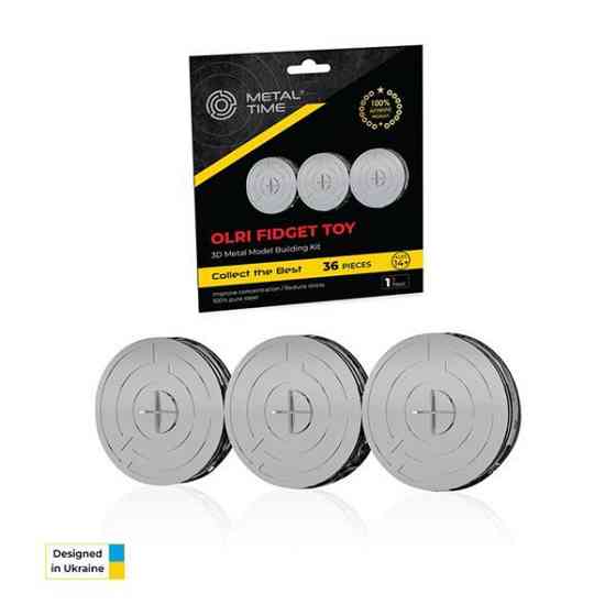 Колекційна модель-конструктор Metal Time Фіджет OLRI (MT049) Харків