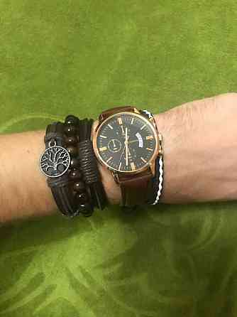 Часы мужские GENEVA Original brown + браслеты Киев