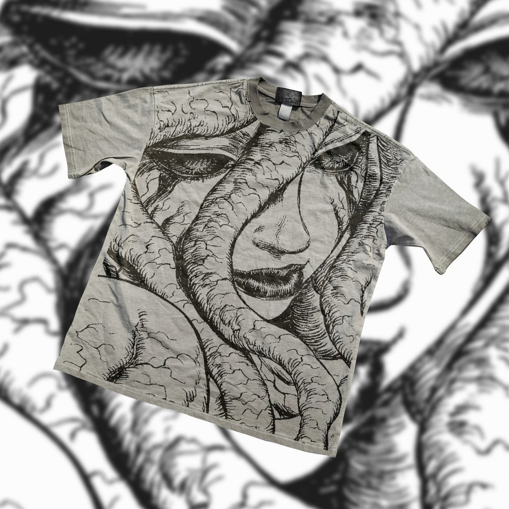 Футболка чоловіча з принтом аніме Берсерк Слан Оф Тхе оверсайз (S/M/L) Черний Дніпро - фото 10