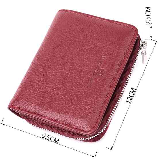 Жіночий гаманець середнього розміру з натуральної шкіри ST Leather 22551 Бордовий Київ