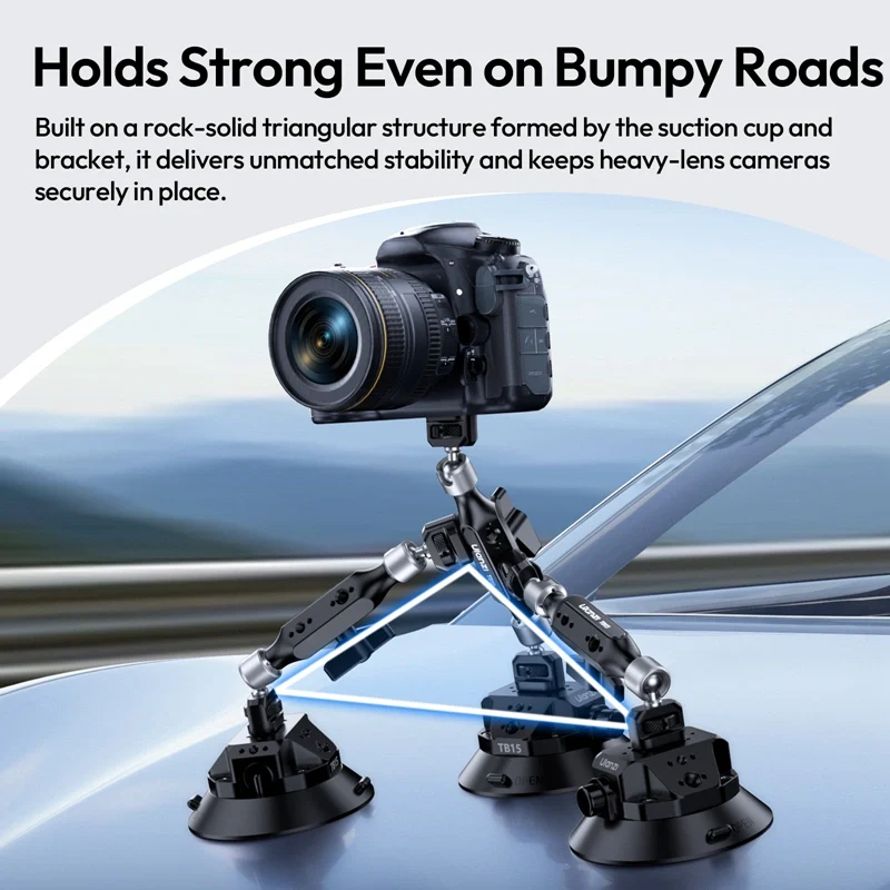 Присоска для камери Ulanzi TB15 Suction Cup Mount Одеса - фото 4