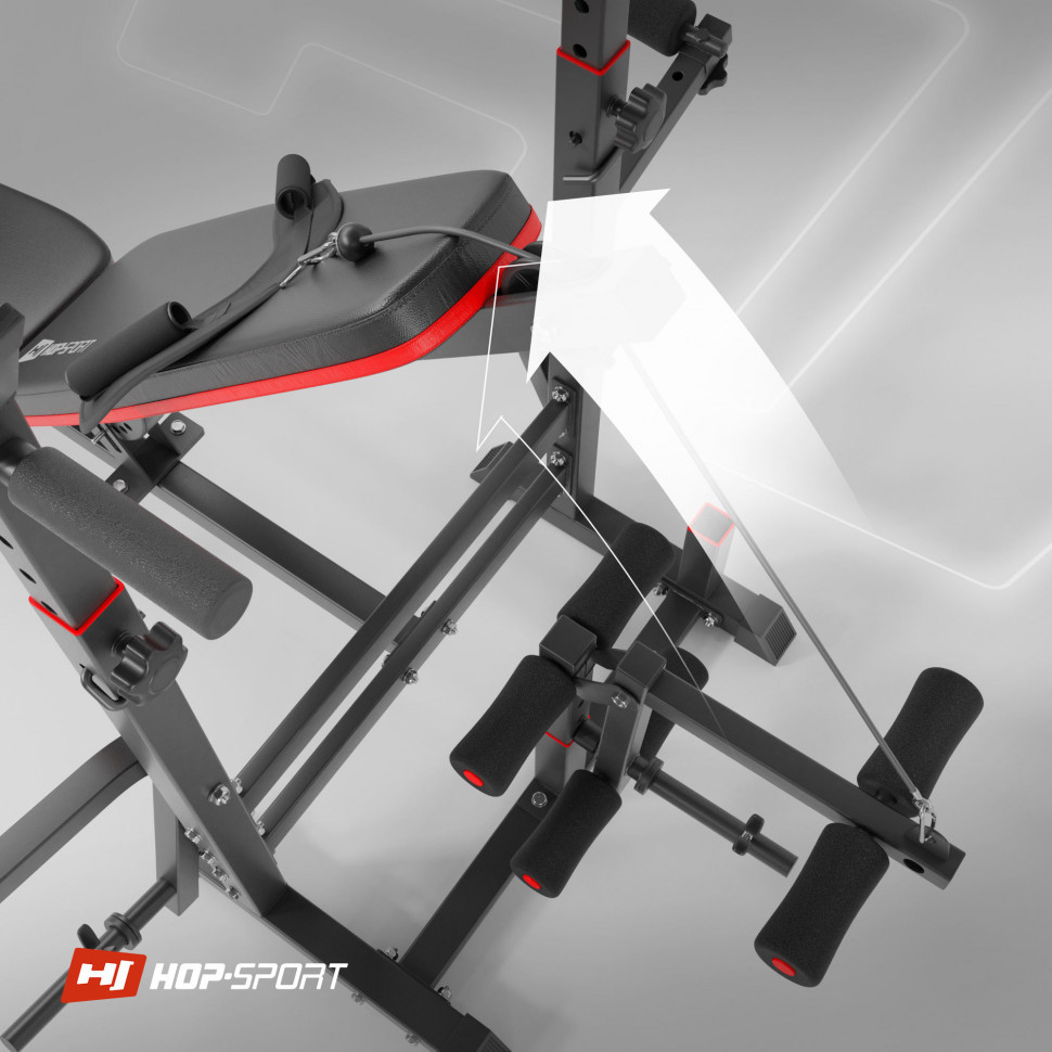 Скамья для жима с партой Скотта Hop-Sport Pro 1075 Киев - изображение 8