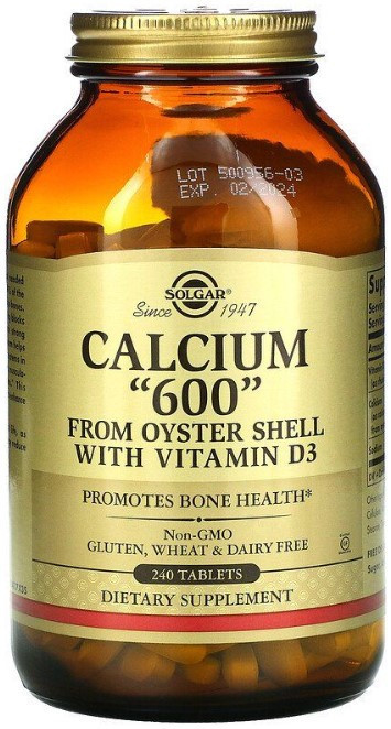 Кальцій з раковин устриць Solgar Calcium "600" 240 таблеток Київ - фото 1