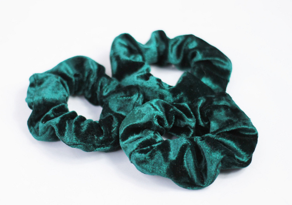 Набор резинок для волос велюровый Зелёный Харьков - изображение 3