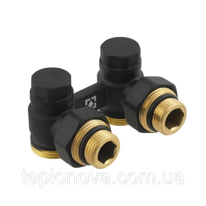 Узел нижнего подключения радиатора (50мм) с термоголовкой угловой Raftec DAHU11-B 1/2