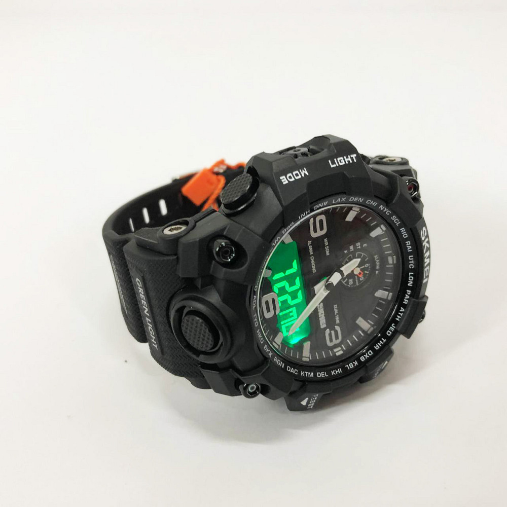 Якісний чоловічий тактичний годинник SKMEI 1586BK BLACK, Оригінальний чоловічий годинник OL-40 Львів - фото 12