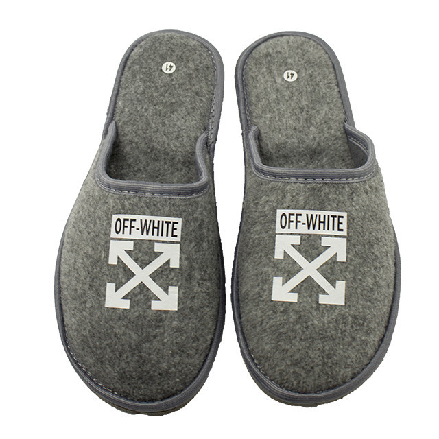 Тапочки чоловічі кімнатні тихий хід Повсть сірий PaGo "OfWhite", тапки домашні 47 Одеса - фото 2