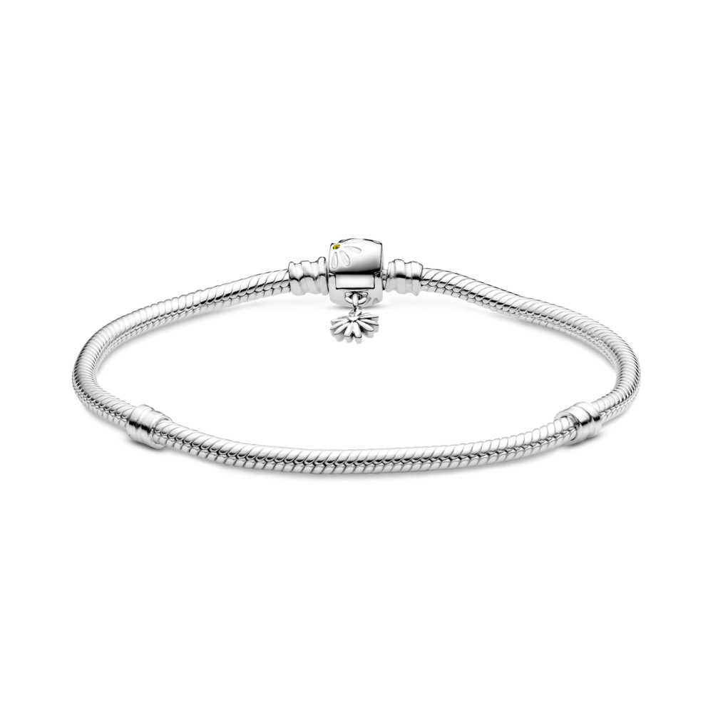 Срібний браслет для намистин Пандора  із підвіскою у формі ромашки598776C01 MasterSem Київ - фото 2
