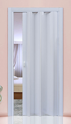 Двери гармошка глухая DiCIDoors DiCi-12  85х2030х12мм  Белая  №315 Днепр - изображение 1