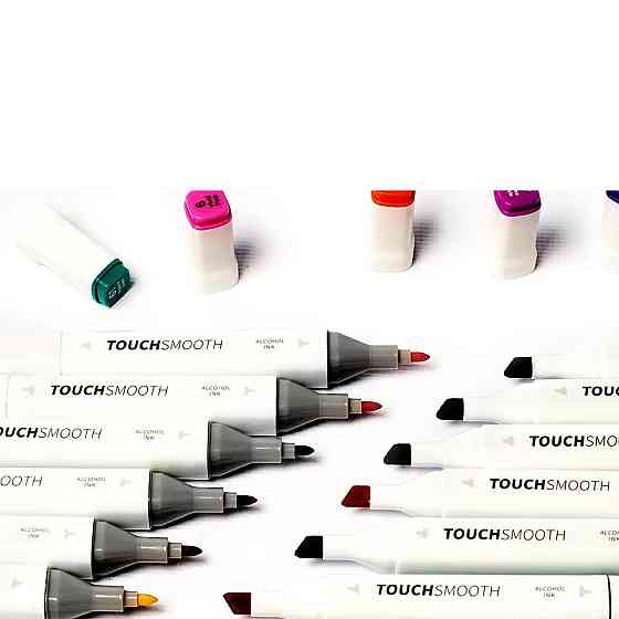 Набір двосторонніх маркерів Touch Smooth для малювання і скетчинга 80 шт + Сквідопоп Хагі Вагі у подарунок Кам'янець-Подільський