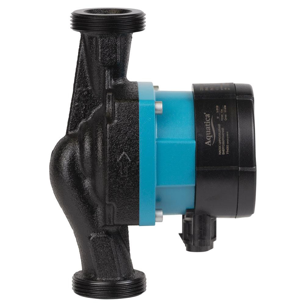 Насос циркуляційний енергозберігаючий 5-39Вт Hmax 6м Qmax 53л/хв ØØ1½" 180мм + гайки Ø1" AQUATICA GPA25-6/180 Рівне - фото 6