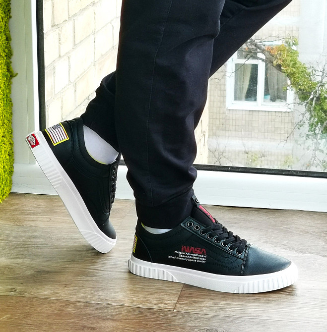 Кросівки NASA Shuttle Чорні Кеди Ванс Жіночі (розміри: 36,37,38,39,40) Відео Огляд Дніпро - фото 6