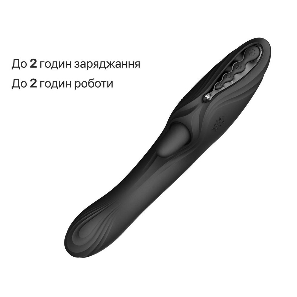 Смарт-вибратор Zalo Ares Obsidian Black, подогрев, 3 мотора, язычок для клитора, стимуляция точки G Sex Aura Киев - изображение 9