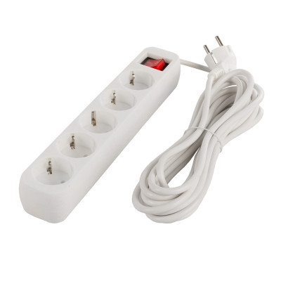 Мережевий фільтр живлення ColorWay CW-PSEA52W, 5 розеток/ 2M white (CW-PSEA52W) Вінниця - фото 6