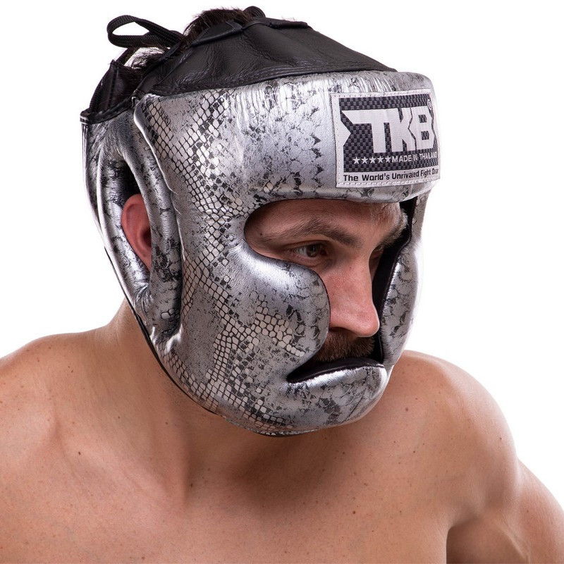 Шлем боксерский с полной защитой кожаный TOP KING-02 S-XL Шлемы для бокса и единоборств Киев - изображение 4