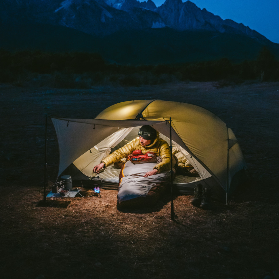 Намет двомісний ультралегкий Naturehike Mongar UL CNK2550WS016, коричневий Київ - фото 4