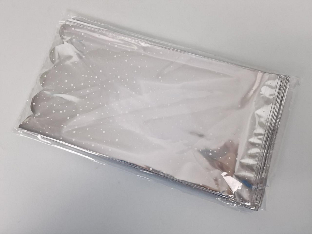 Пакет із малюнком для пакування подарунків (15*30) No78 фольгований "Капелька" (100 шт.) Харків - фото 1