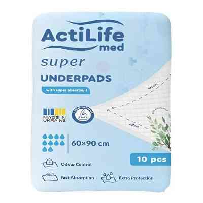 Пелюшки для малюків ActiLife Med Super 60 х 90, 10 шт (4820174981433) Вінниця