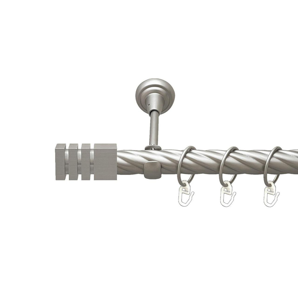 Карниз Orvit Акорда металевий однорядний відкритий скручена труба кільце металеве Сатин 25 мм 240 см (00-00026139) Львів - фото 1