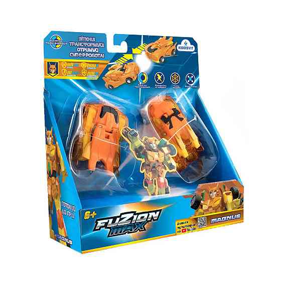 Ігровий набір машинок-трансформерів FUZION MAX - Магнус Днепр