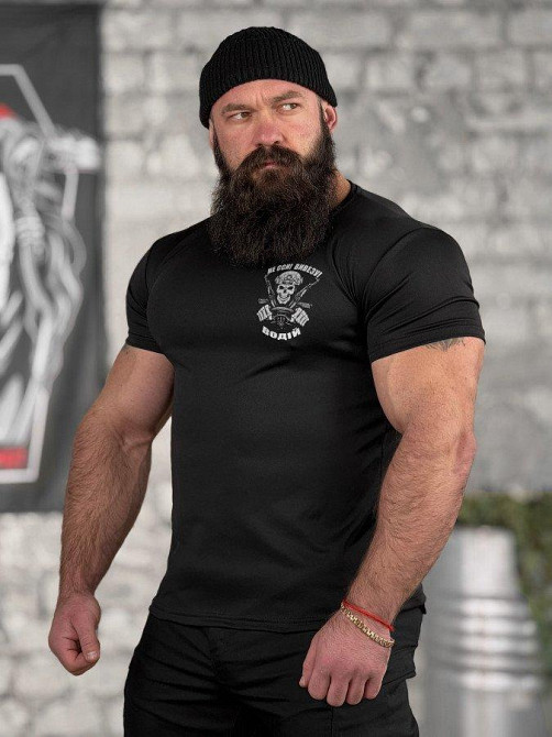 Тактична потоотводна футболка SABUR Не сси вивезу black ВТ5080 Одесса - изображение 3