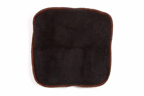 Накидка на сидушку овчина 50*50см чорний Вінниця