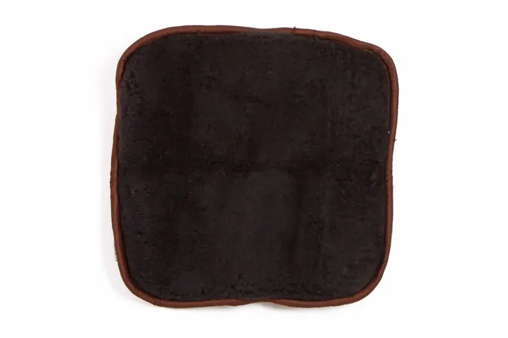 Накидка на сидушку овчина 50*50см чорний Вінниця - фото 1