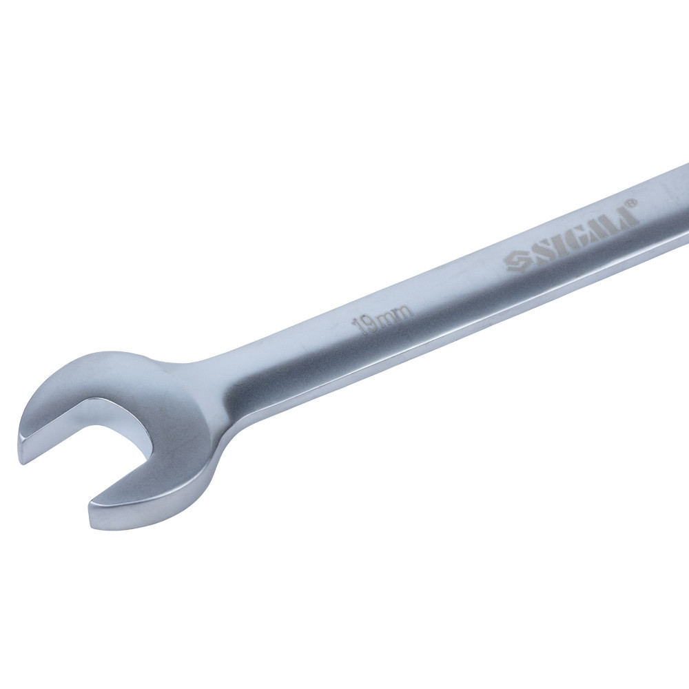 Ключи рожково-накидные трещоточные 11шт (8-17, 19мм) CrV SIGMA (6010531) Киев - изображение 4