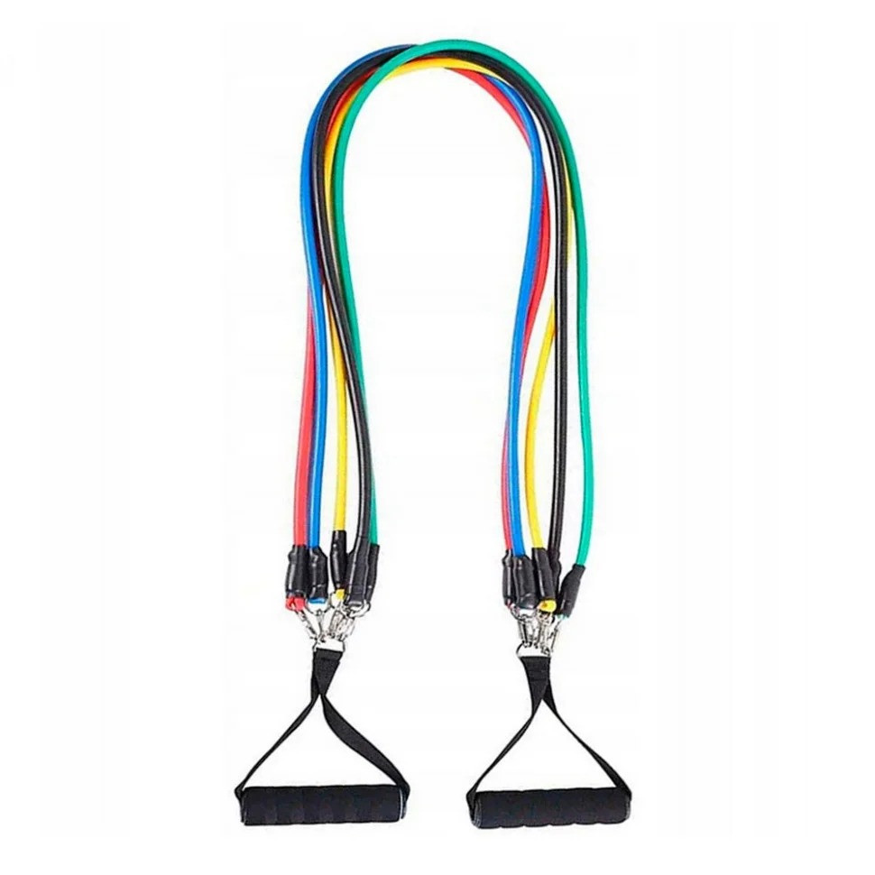 Набор эспандеров трубчатых силовых Power Strength Tube NE-PW-4, 5 шт Винница - изображение 1