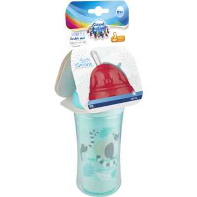 Поильник-непроливайка Canpol babies Лемур двойная стенка с силиконовой трубочкой 260 мл (74/051) Винница