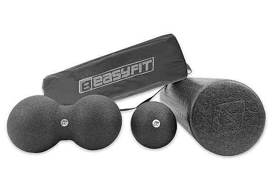 Набір для масажу EasyFit MioSet-XL (2 м'ячика+ролик) Коломыя