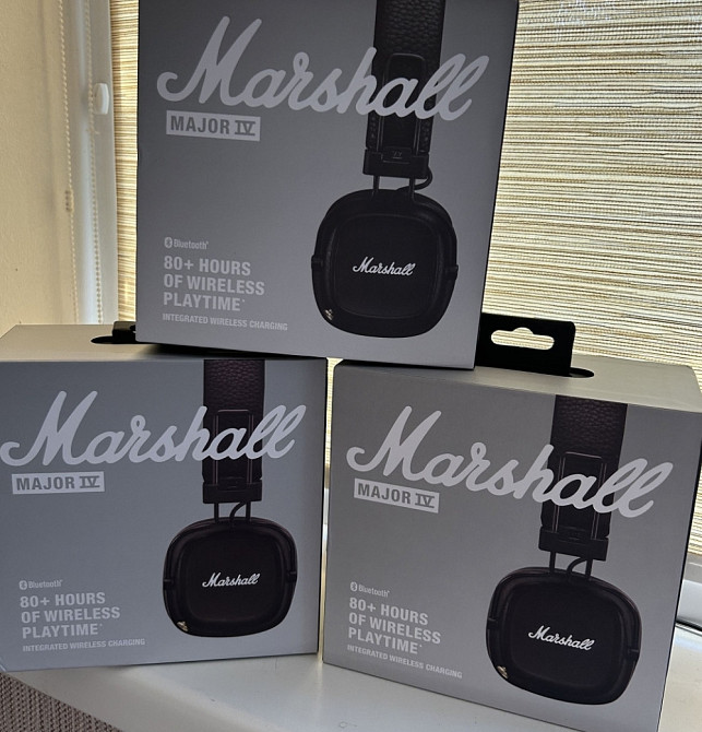 Нові Оригінальні навушники Marshall Major 4 Black/Brown. Київ - фото 5