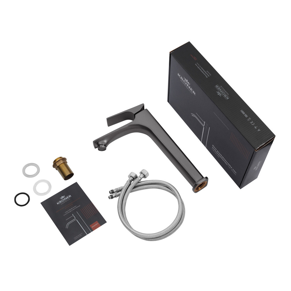 Смеситель для раковины Kroner KRP Vog - GRP010-3 Киев - изображение 9