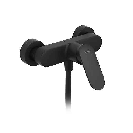 Смеситель для душа Kroner Element 211411-3801 с душевым гарнитуром, черный Киев