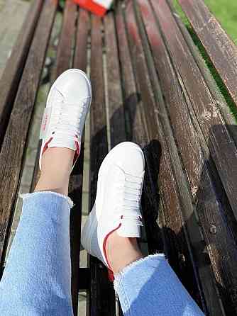 Kentro Кросівки жіночі KENTO 1530 білий/червоний (весна-літо, шкіра натуральна) (3502) Коломия