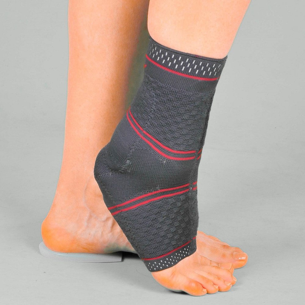 Бандаж трикотажний на гомілковостопний суглоб із силіконовими подушечками та підп'ятником - Ersamed REF-721 Дніпро - фото 1
